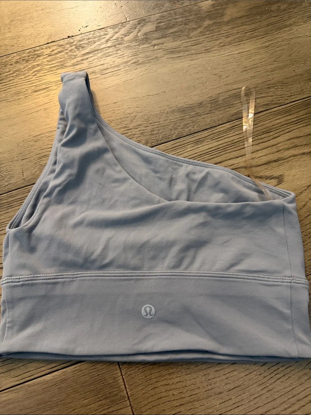 lululemon athletica Asymmetrical One-Shoulder Sports Bra Top - Light Blue